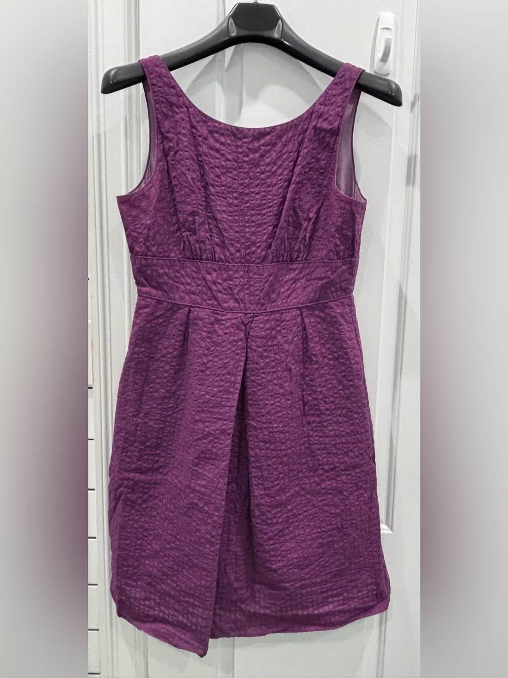 J. Crew Purple Textured Sleeveless Dress